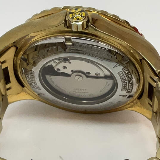 Designer Invicta Pro Diver 2306 Gold-Tone Round Dial Analog Wristwatch image number 5