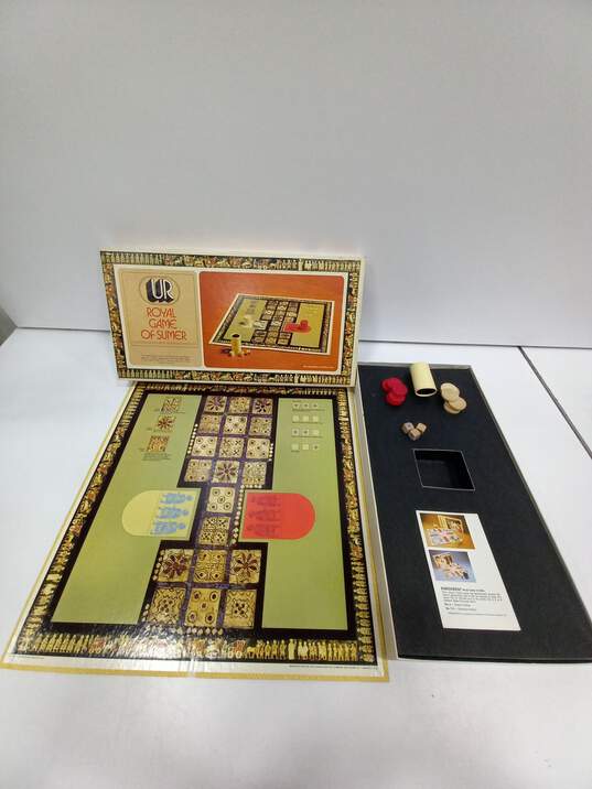 2PC Vintage Parcheesi & Royal Game of Sumer Board Games image number 5