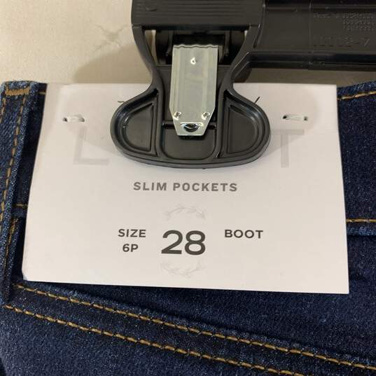 Women's Dark Wash Bootcut Jeans, Sz. 6P image number 3