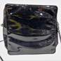 Vintage 90s Accoutrements Black Patent Leather Square Clock Purse Working image number 3