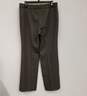 Womens Gray Low Rise Flat Front Straight Leg Formal Dress Pants Size 8 image number 2