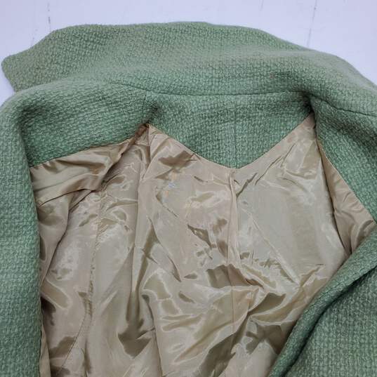 Unbranded Green Knit Overcoat No Size Tag image number 3