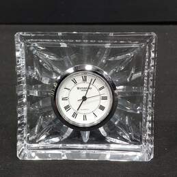 Waterford Crystal Mini Desk Clock In Open Box alternative image