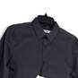 NWT Mens Gray White Striped Long Sleeve Collared Button-Up Shirt Size Small image number 3