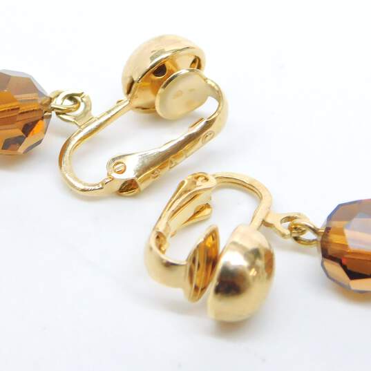 Vintage SAL Swarovski Crystal Clip On Earrings 11.4g image number 5