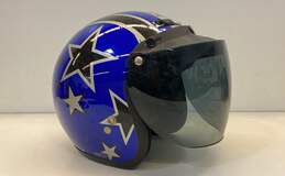 Z1R ZRP-3 Blue Motorcycle Helmet with Tinted Visor Sz. L