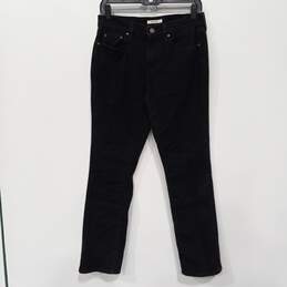 Levi's 505 Straight Black Jeans Women's Size 28