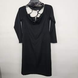 Black Silver Sequin Dress alternative image