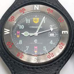 Conqueror Unique Leather Case and Strap Men's Explorer Quartz Watch Collection alternative image