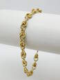 14K Yellow Gold Fancy Link Chain Bracelet 14.5g image number 1