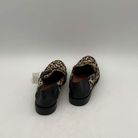 Womens Putnam G2426 Black Brown Leopard Print Faux Fur Loafer Flats Size 6 B image number 2