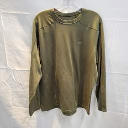 Patagonia Capilene Green Pullover Long Sleeve Shirt Size L
