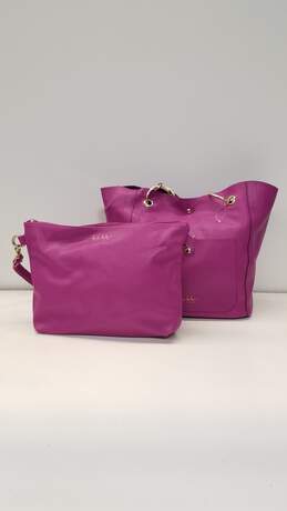 Nicole Miller Purple Tote Shoulder Bag