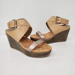 Donald J. Pliner WM's Beige Cork Platform Sandals Size 7.5 alternative image