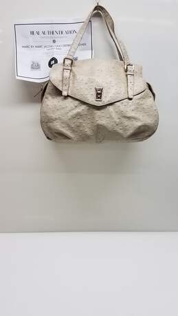 Vintage Marc by Marc Jacobs Ostrich Leather Hobo Bag - Taupe