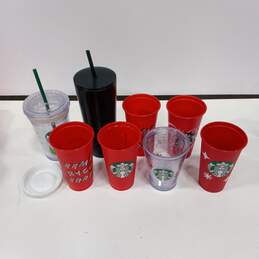 Bundle of 8 Assorted Starbucks Cups w/Assorted Lids