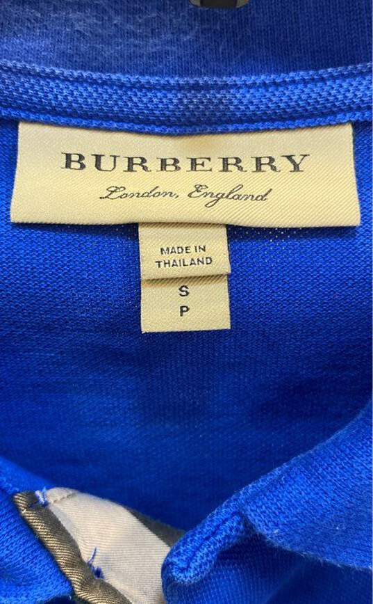 Burberry Blue Polo Shirt - Size Small image number 3