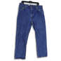 Mens Blue Denim Medium Wash 5-Pocket Design Straight Leg Jeans Size 38X30 image number 1