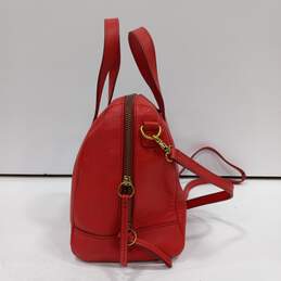 Fossil Sydney Red Leather Shoulder Satchel Bag alternative image