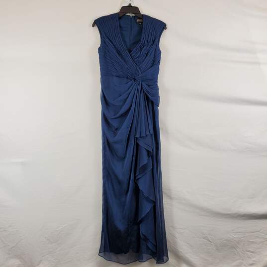 Adrianna Papell Women's Blue Sleeveless Dress SZ S image number 1
