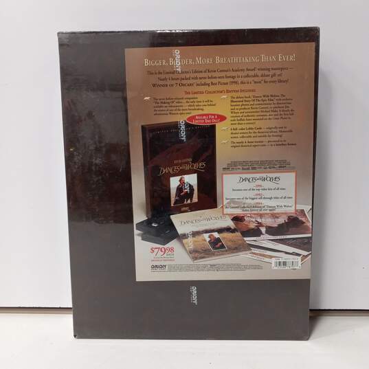 Kevin Costner Dances With Wolves Limited Collector's Edition VHS Box Set NIB image number 2