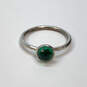 Designer Pandora S925 ALE 54 Sterling Silver Green Droplet Crystal Ring image number 2