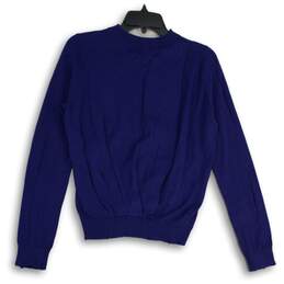 Hudson Womens Blue Knitted Long Sleeve Crew Neck Pullover Sweater Size Small alternative image