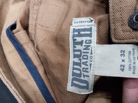 Duluth Size 42x32 Brown Pants image number 4