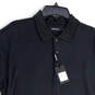 NWT Womens Black Spread Collar Short Sleeve Polo Shirt Size X-Large image number 3