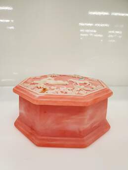 VTG Unicorn Pink Soapstone Storages Box alternative image