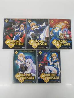 Chrono Crusade Volume 1, 2, 4, 5 & 6 A Plague Of Demons, Holy War, The Devil To Pay, Between The Devil & The Deep Blue Sea And Devils Advocate DVD Set of 5