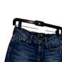 Womens Blue Denim Medium Wash Pockets Stretch Straight Leg Jeans Size 0/25 image number 3