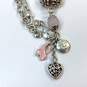 Designer Brighton Silver-Tone Breast Cancer Pink Ribbon Charm Necklace image number 2
