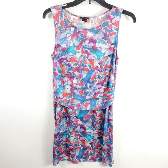 Theory Women Multicolor Printed Dress Sz 4 image number 1