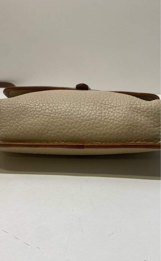 Dooney & Bourke Ivory Leather Crossbody Bag image number 3