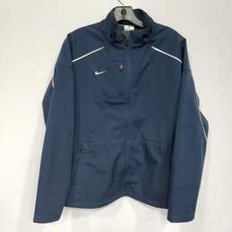 Nike Blue Softshell Fleece Lined Jacket Women's Size L