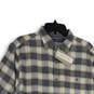 NWT Mens Multicolor Plaid Spread Collar Short Sleeve Button-Up Shirt Size Large image number 3
