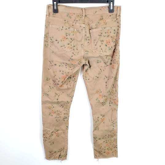 Citizens Of Humanity Women Brown Floral Pants Sz 28 image number 2
