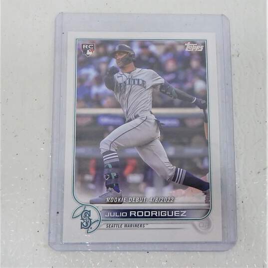 2022 Julio Rodriguez Topps Rookie Seattle Mariners image number 1