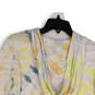 Womens White Tie Dye Long Sleeve Pullover Cropped Hoodie Size Small image number 4