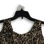 NWT Womens Brown Abstract Sleeveless Round Neck Pullover Blouse Top Size 14P image number 3