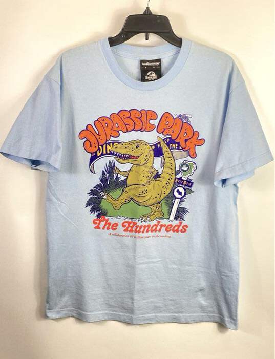 The Hundreds Blue Jurassic Park T Shirt L image number 1