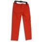 NWT Adidas Womens Red Flat Front Straight Leg Ankle Pants Size 30 image number 2