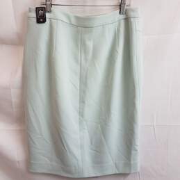 Limited High Waist Tulip Pencil Skirt Mint Size 10 alternative image