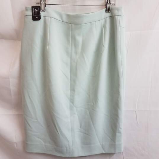 Limited High Waist Tulip Pencil Skirt Mint Size 10 image number 2