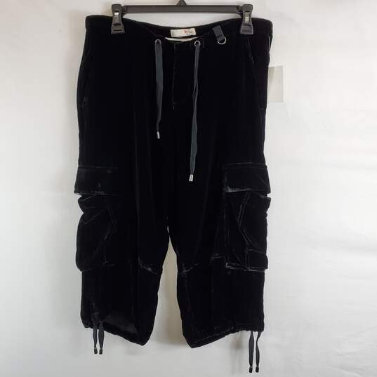 Joie Women Black Capri Cargo Pants Sz 6 NWT image number 1