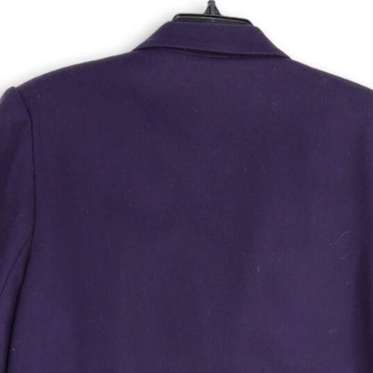 NWT Womens Purple Long Sleeve Notch Lapel One Button Blazer Size 18 image number 4