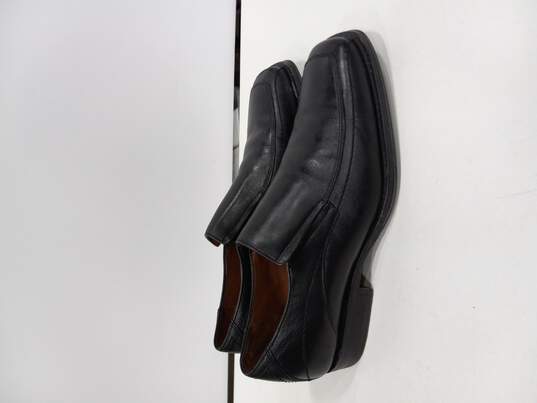 Men's Black Leather Loafers Size10 M image number 4