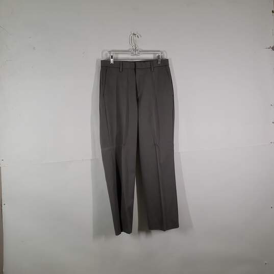 NWT Mens Classic Fit Flat Front No Wrinkles Slash Pockets Dress Pants Size 32X30 image number 1