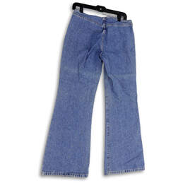 Womens Blue Denim Medium Wash Pockets Stretch Bootcut Leg Jeans Size 8 alternative image